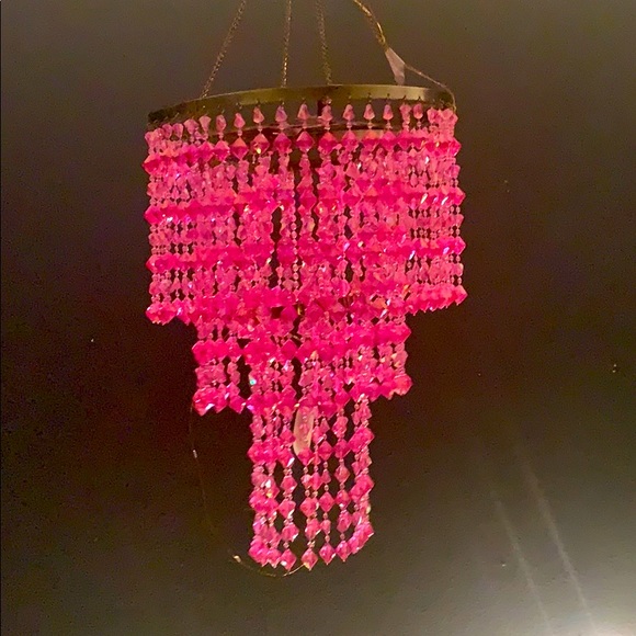 Bubblegum pink 3-tier chandelier NEW